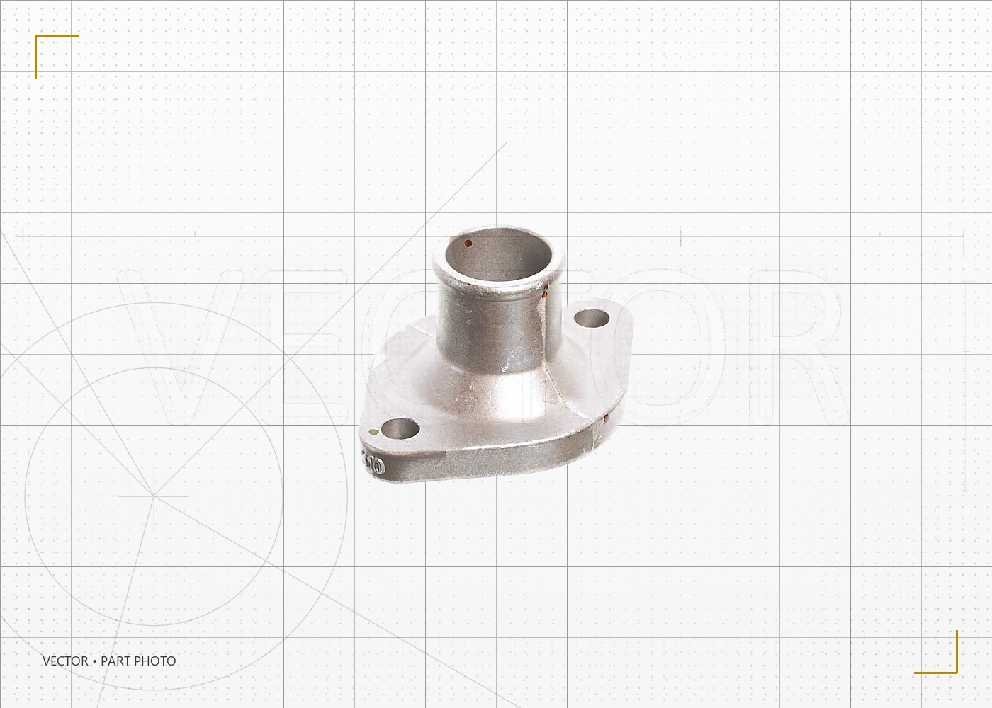 Корпус термостата JCB 02/971477 — Автозапчасти для спец техники Веткор