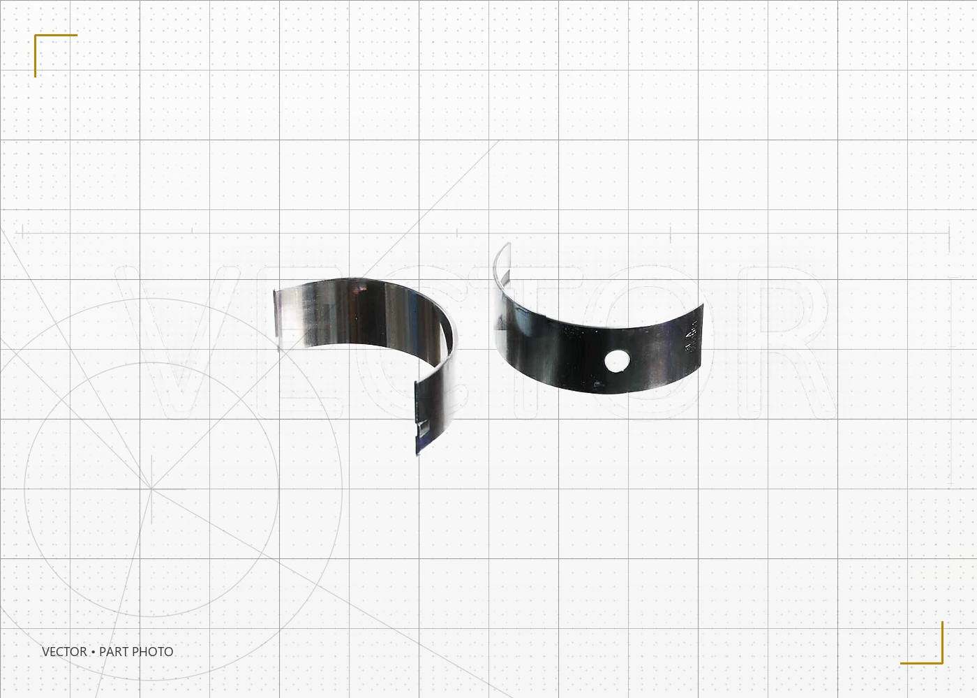 Вкладыш коренной (стд) JCB 333/H5021 — Автозапчасти для спец техники Веткор